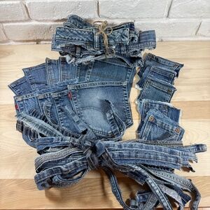 Denim for Crafting/Upcycling Asst. Pockets, Coin Pockets, Hems, Inseams